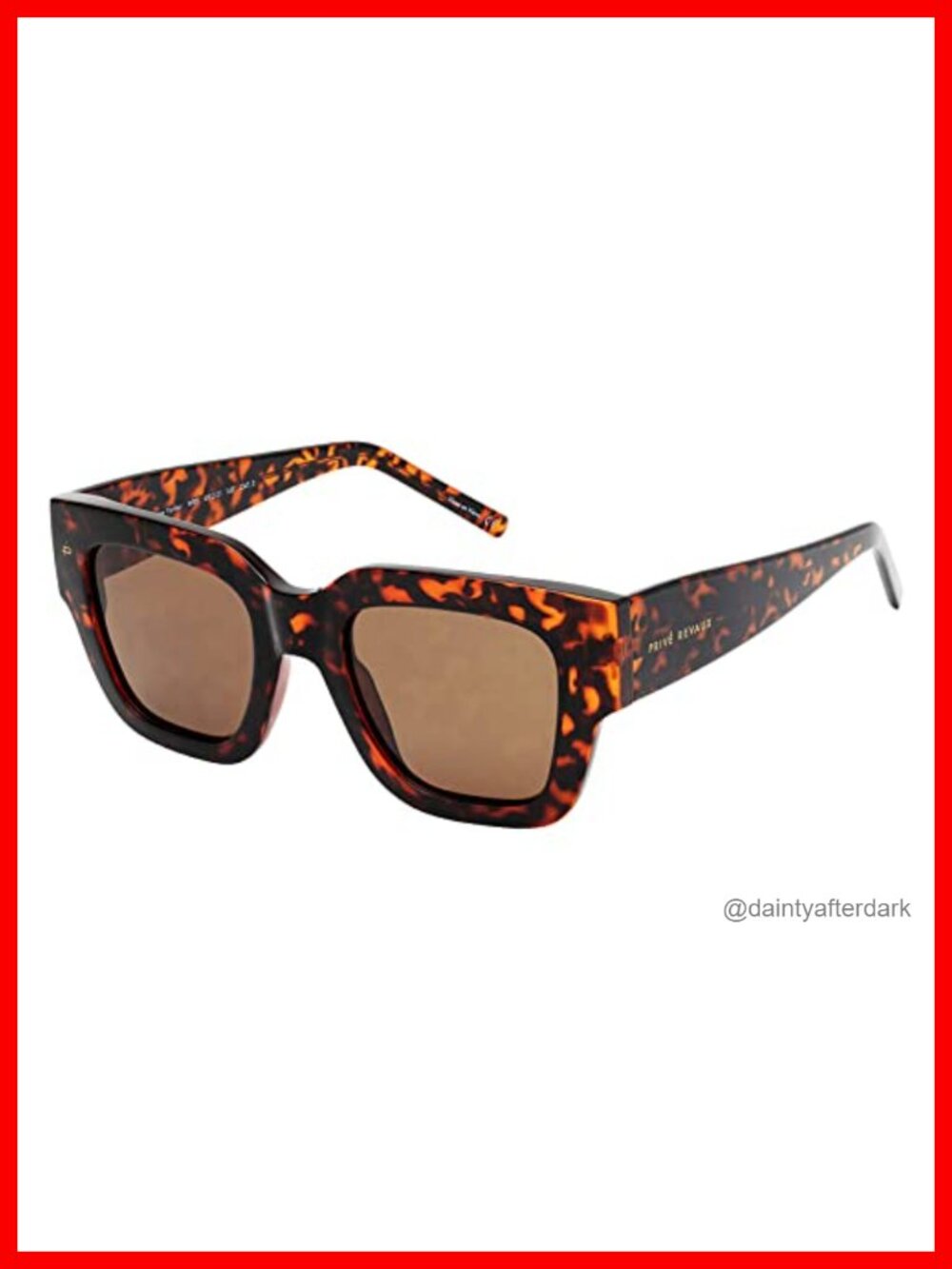 Prive Revaux Square Polarized Sunglasses 100% UV Protection Handcrafted